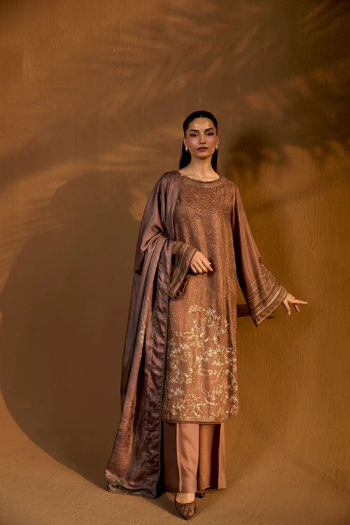 Sobia Nazir | Winter Shawl 25 | Design 1B - Aqsa Fabrics