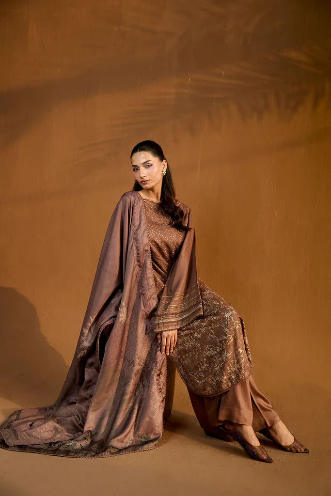 Sobia Nazir | Winter Shawl 25 | Design 1B - Aqsa Fabrics