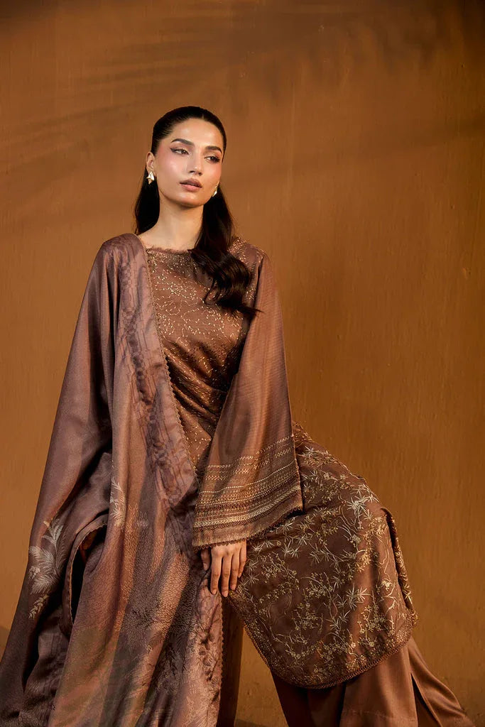 Sobia Nazir | Winter Shawl 25 | Design 1B - Aqsa Fabrics