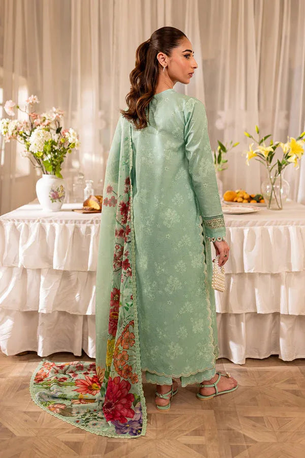 Farasha | Seraya Lawn 24 | SAGE - Aqsa Fabrics