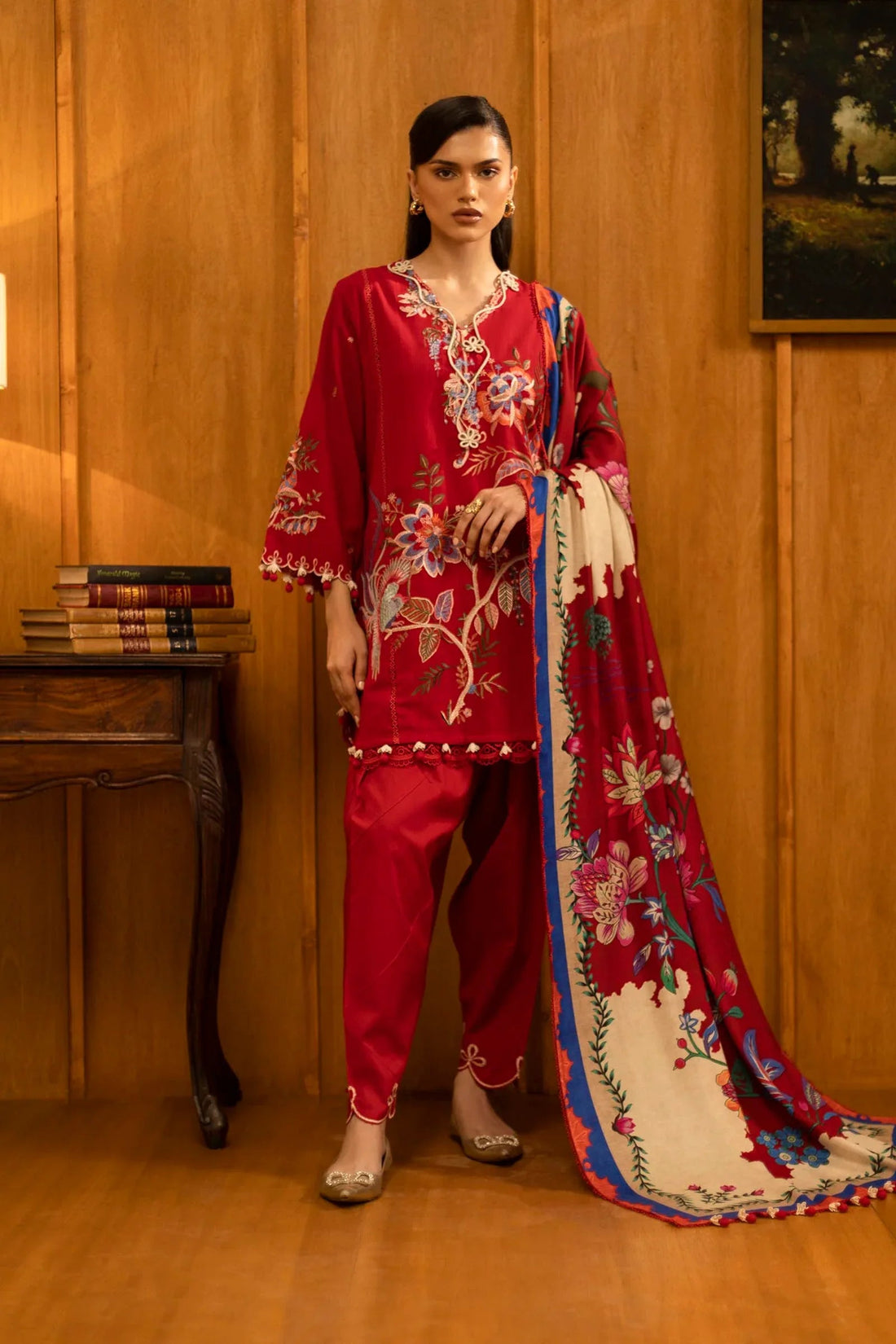 Sana Safinaz | Muzlin Winter 25 | M253-001B - Aqsa Fabrics