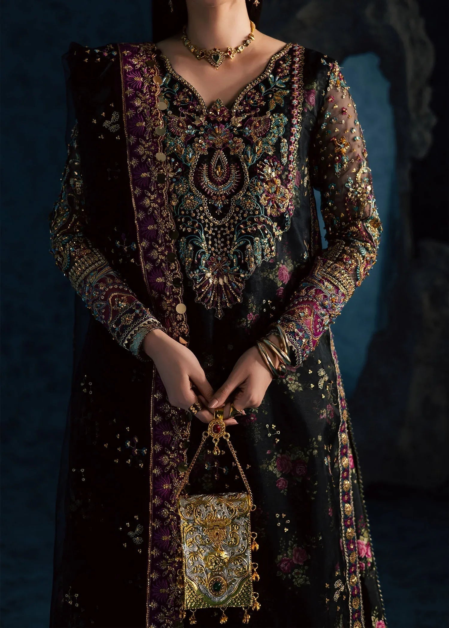 Maria Osama Khan | Lamhay Wedding Festive | MEHTAB - Aqsa Fabrics