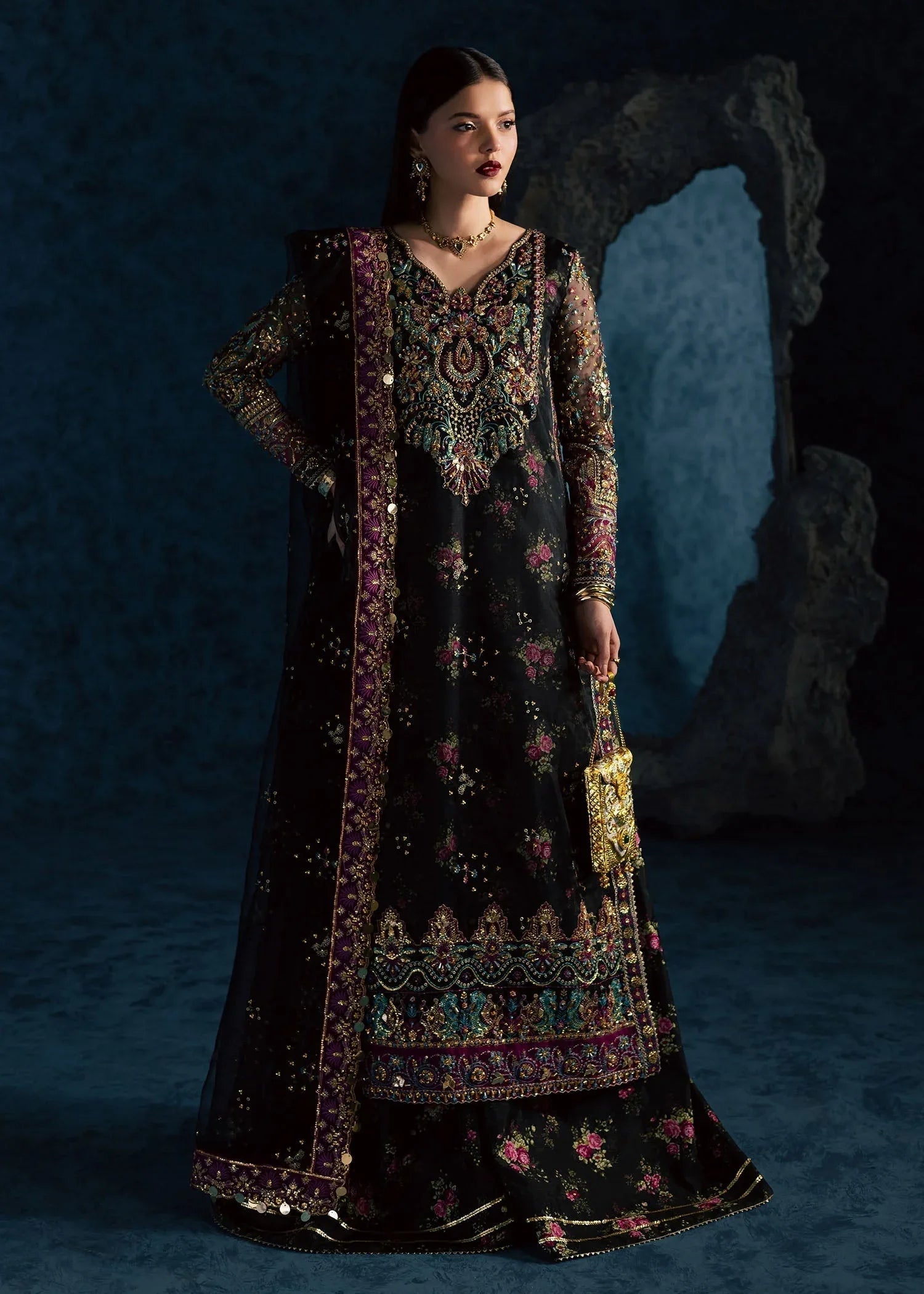 Maria Osama Khan | Lamhay Wedding Festive | MEHTAB - Aqsa Fabrics