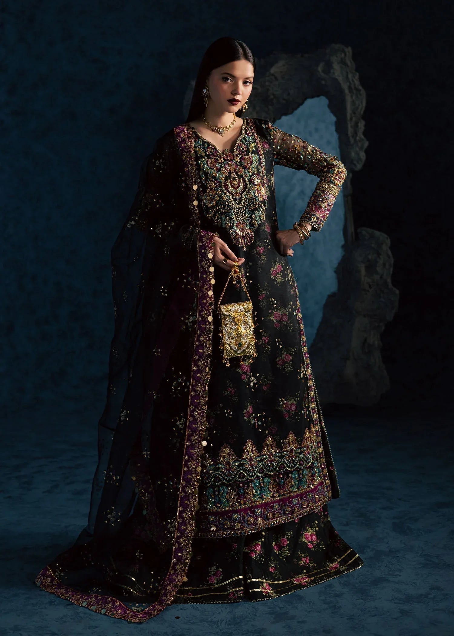 Maria Osama Khan | Lamhay Wedding Festive | MEHTAB - Aqsa Fabrics