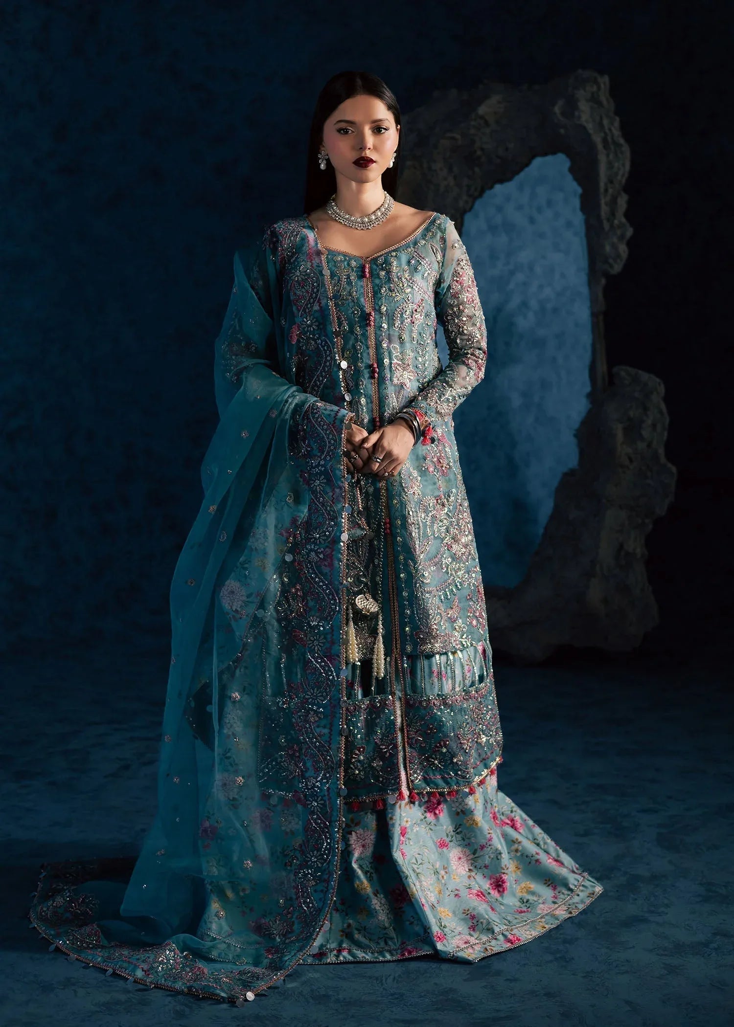Maria Osama Khan | Lamhay Wedding Festive | NEELUM - Aqsa Fabrics