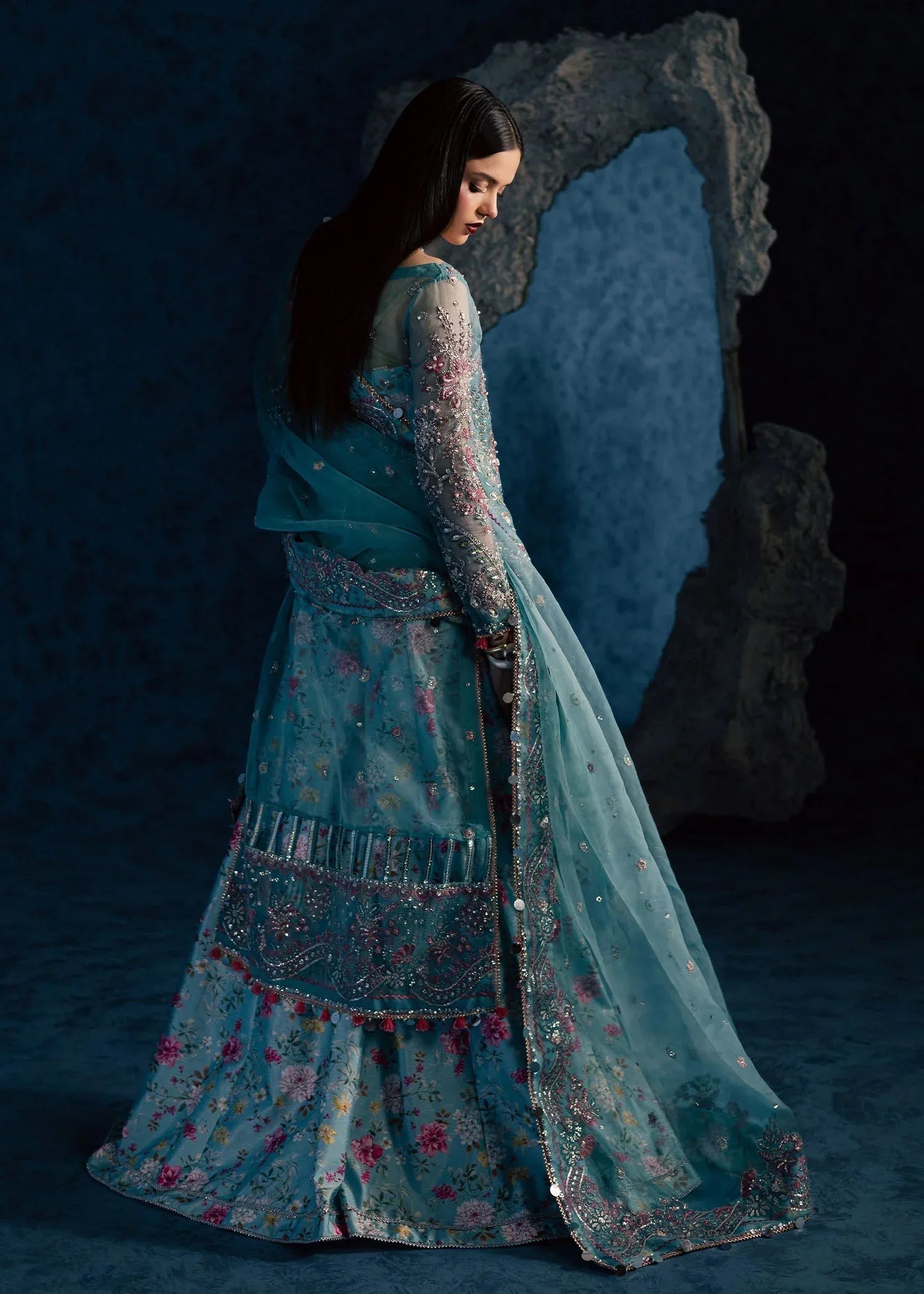 Maria Osama Khan | Lamhay Wedding Festive | NEELUM - Aqsa Fabrics