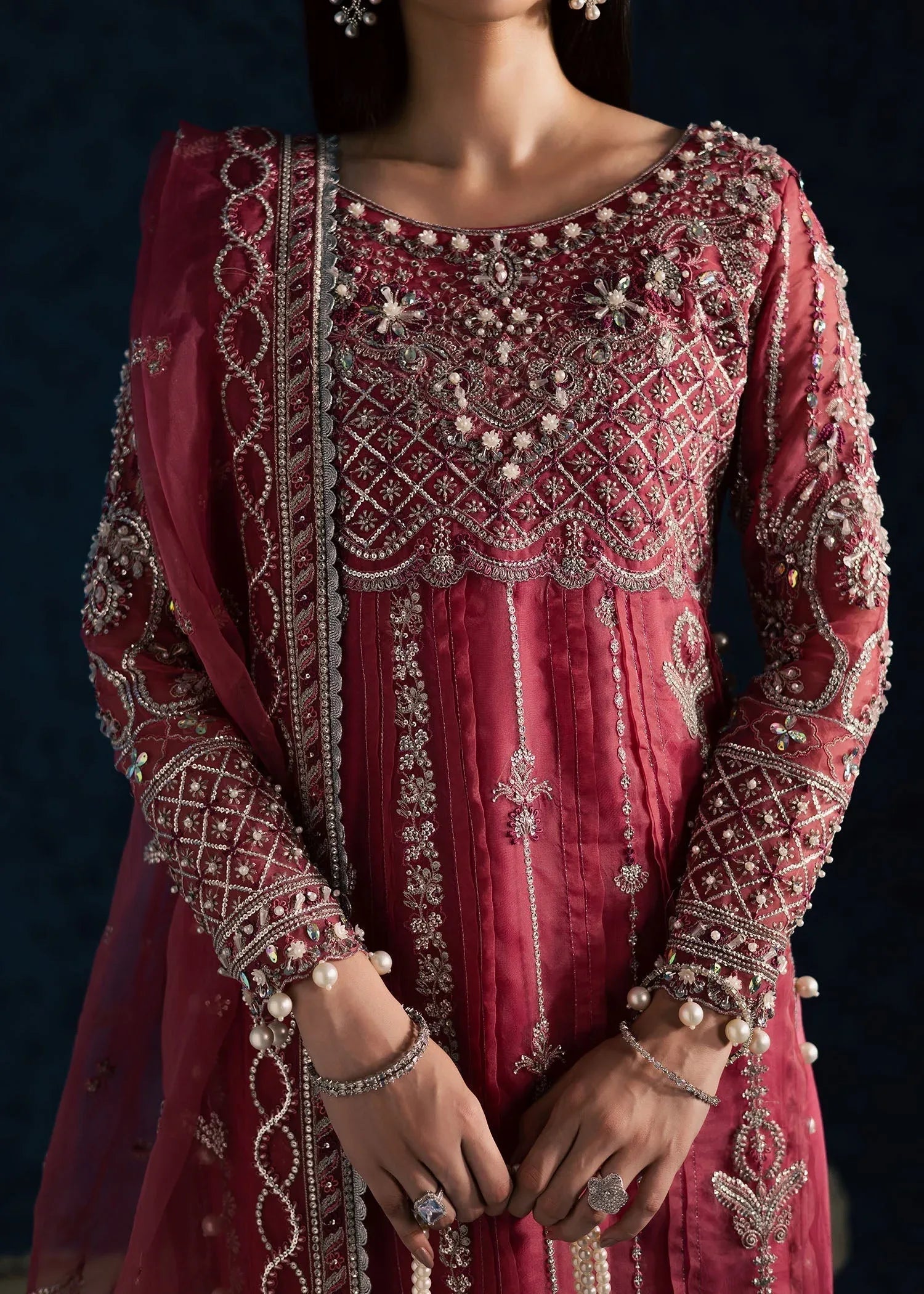 Maria Osama Khan | Lamhay Wedding Festive | GULBAHAR - Aqsa Fabrics
