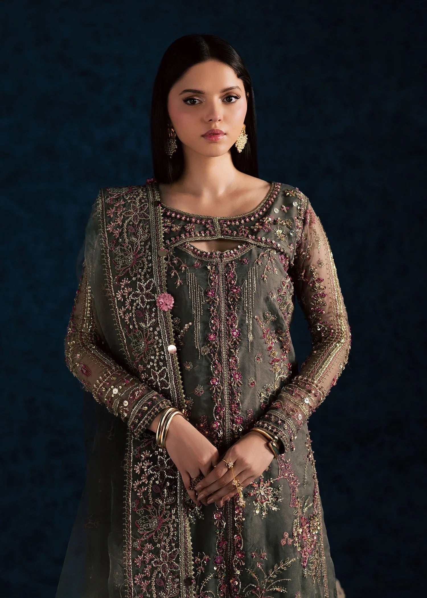Maria Osama Khan | Lamhay Wedding Festive | SAHAR - Aqsa Fabrics