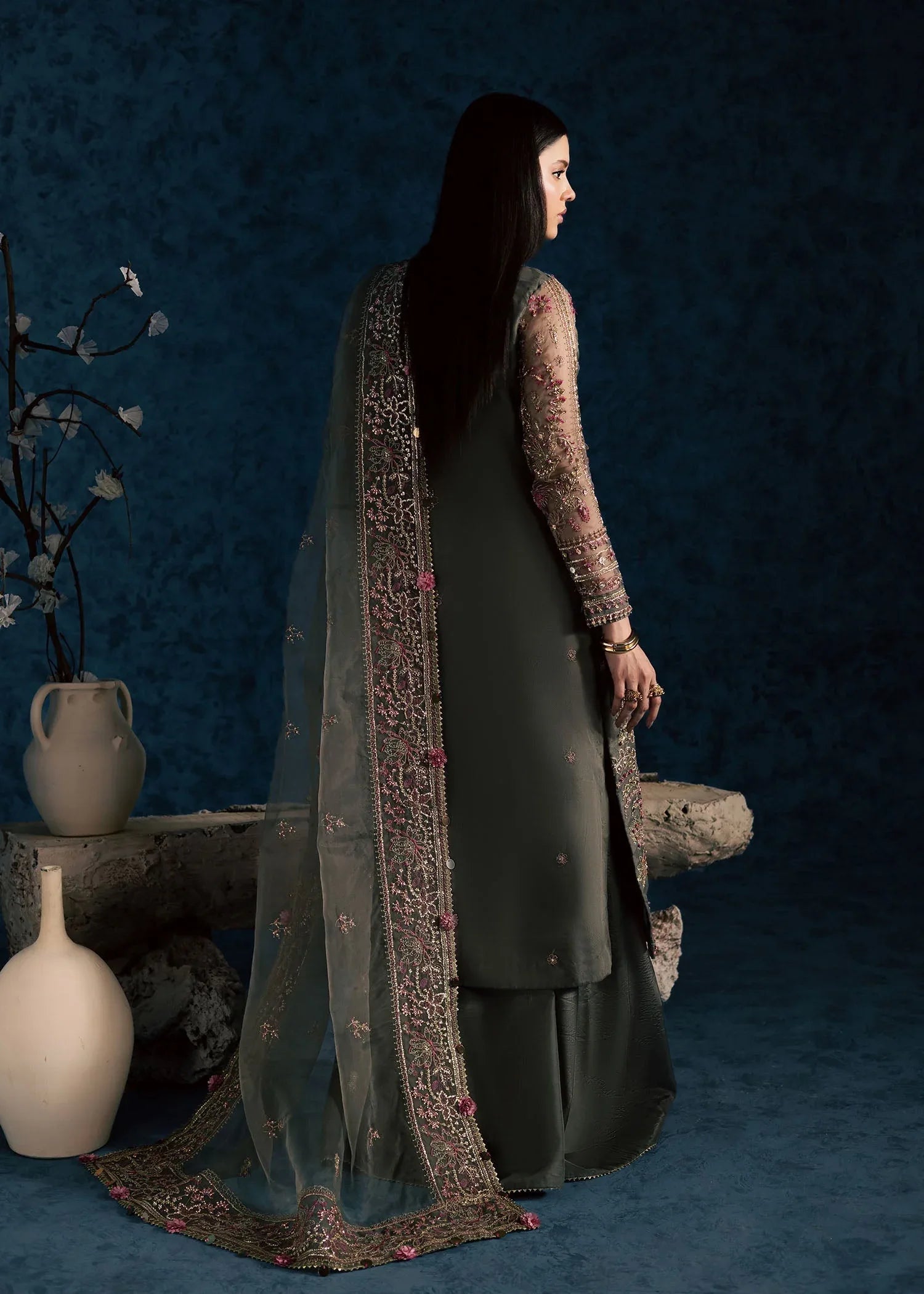 Maria Osama Khan | Lamhay Wedding Festive | SAHAR - Aqsa Fabrics