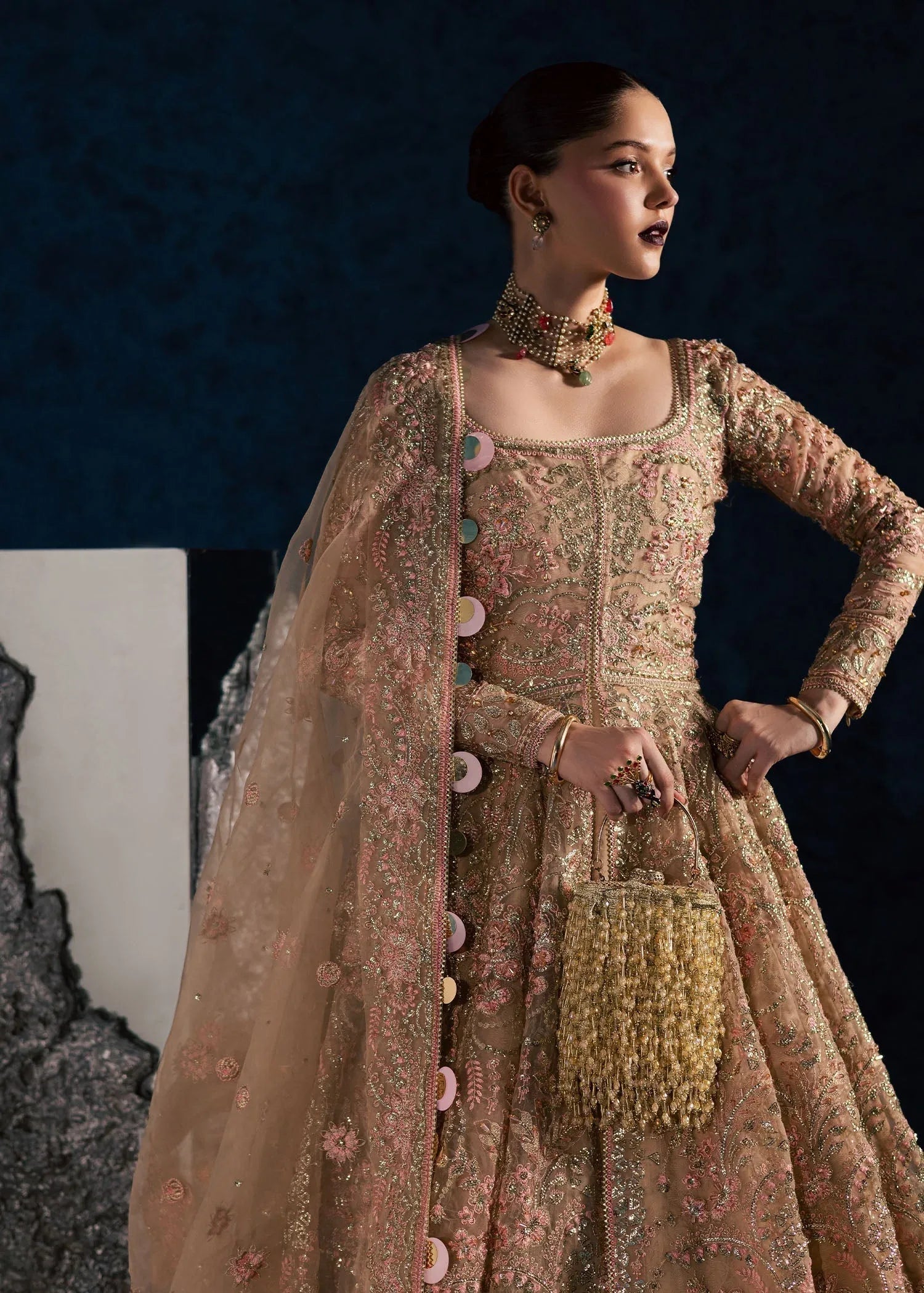 Maria Osama Khan | Lamhay Wedding Festive | NISBAT - Aqsa Fabrics