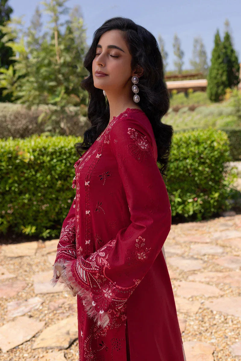Qalamkar | Q Line Lawn 25 | QM-15 Soha - Aqsa Fabrics