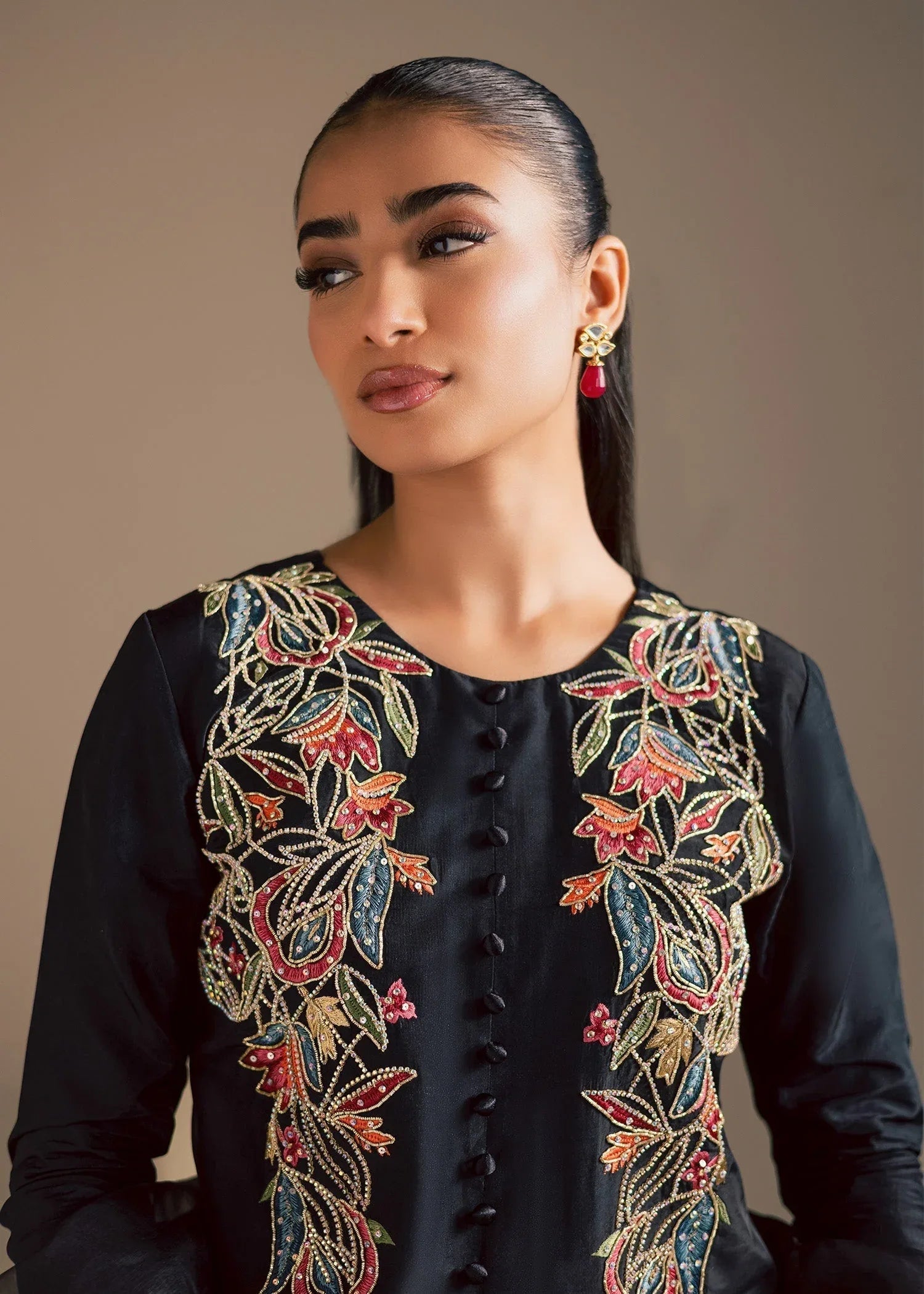 Maria Osama Khan | Noir Bliss Luxury Formals | Midnight Noir - Aqsa Fabrics