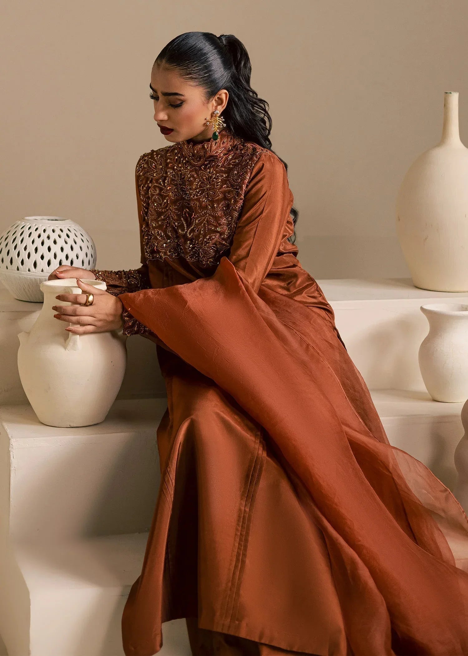 Maria Osama Khan | Noir Bliss Luxury Formals | Coco Dusk - Aqsa Fabrics
