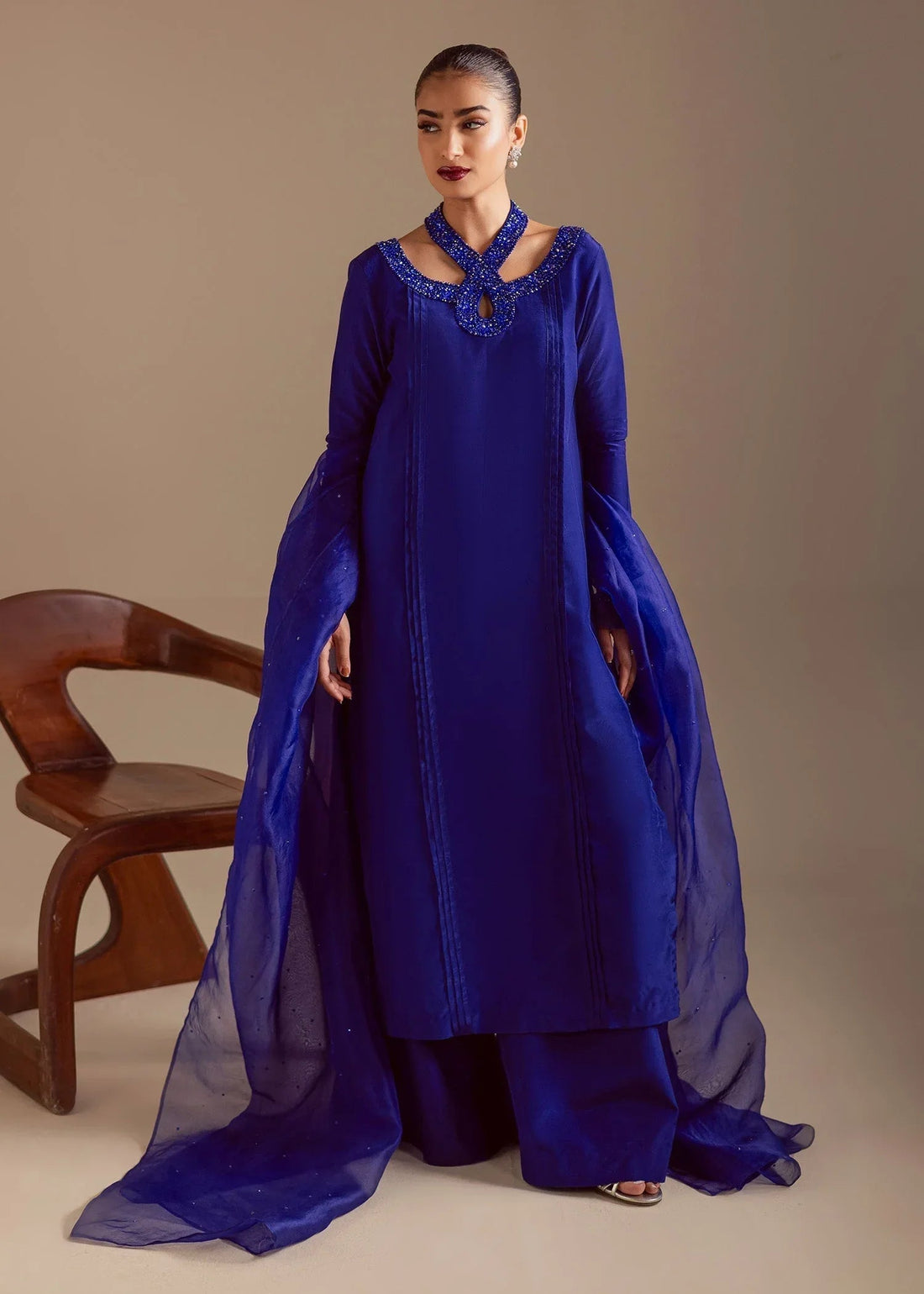 Maria Osama Khan | Noir Bliss Luxury Formals | Majestic Noir - Aqsa Fabrics