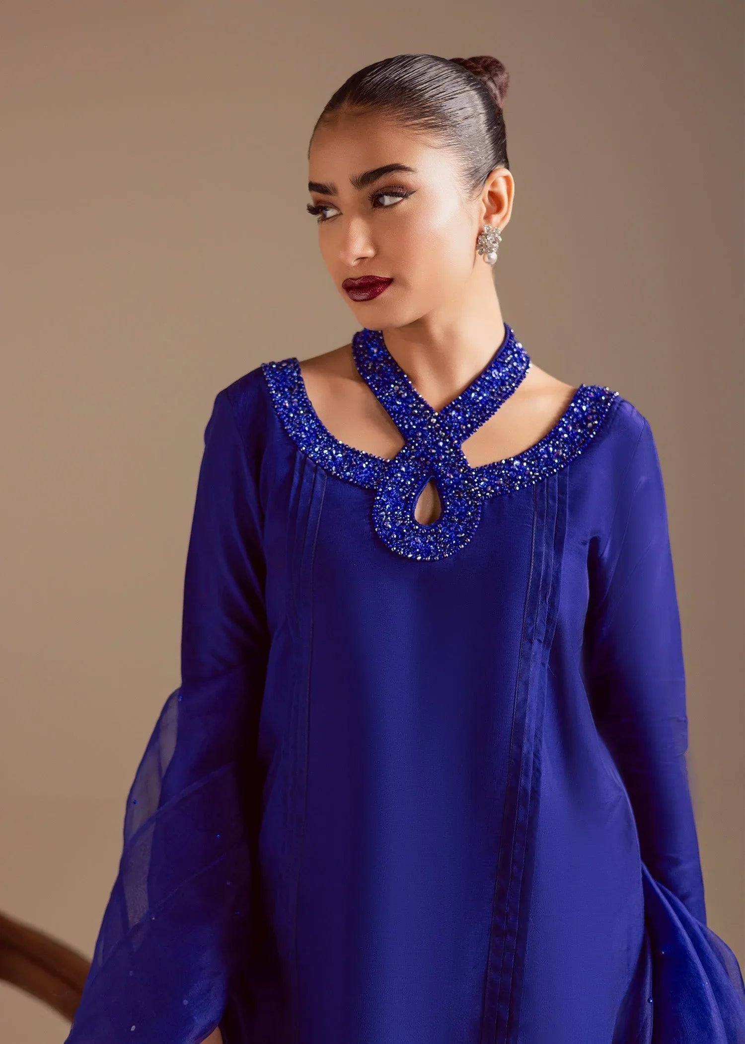 Maria Osama Khan | Noir Bliss Luxury Formals | Majestic Noir - Aqsa Fabrics
