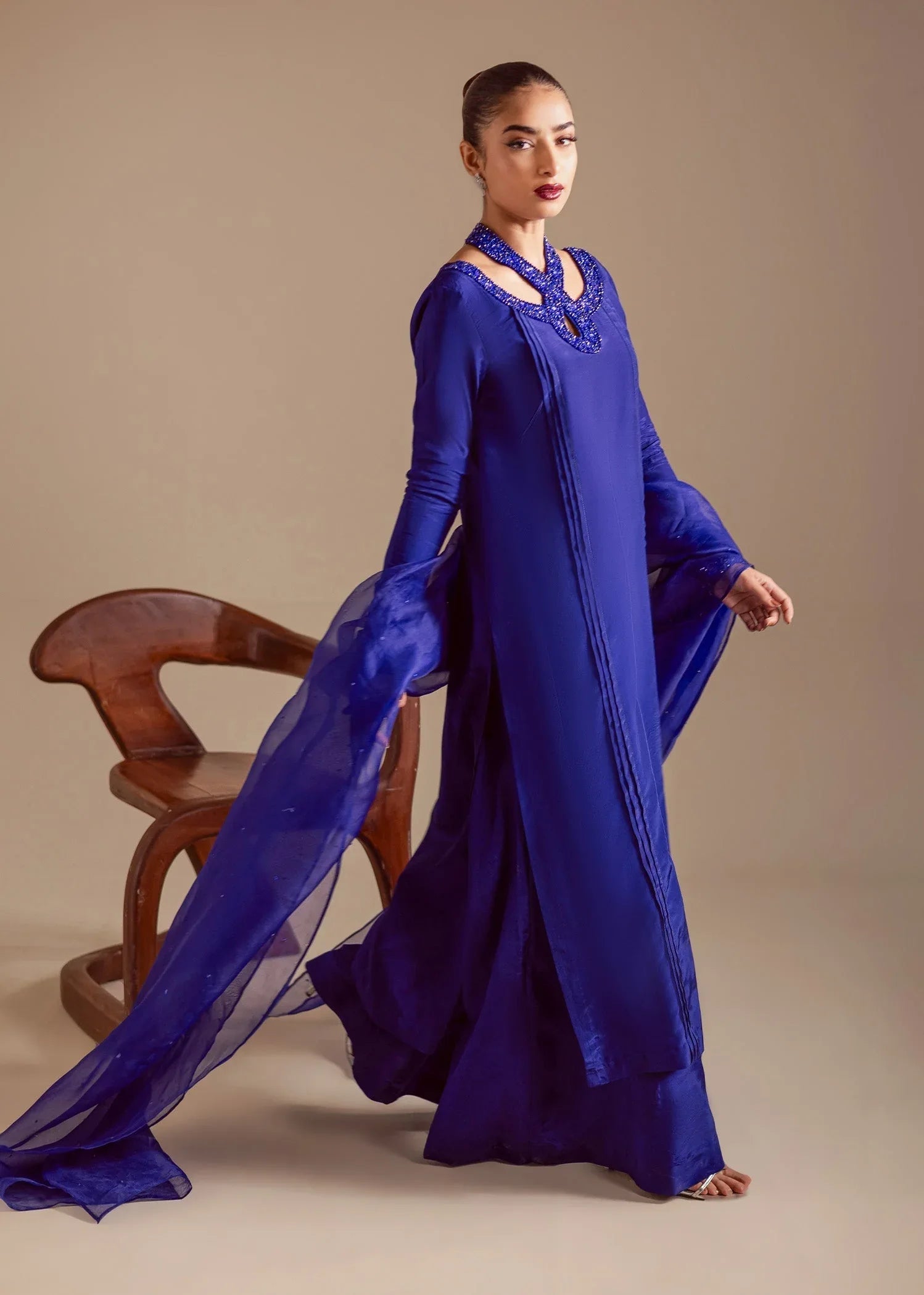 Maria Osama Khan | Noir Bliss Luxury Formals | Majestic Noir - Aqsa Fabrics