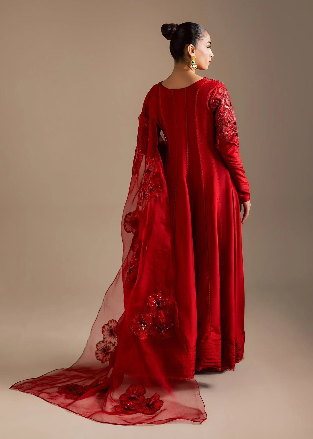 Maria Osama Khan | Noir Bliss Luxury Formals | Scarlet Mirage - Aqsa Fabrics