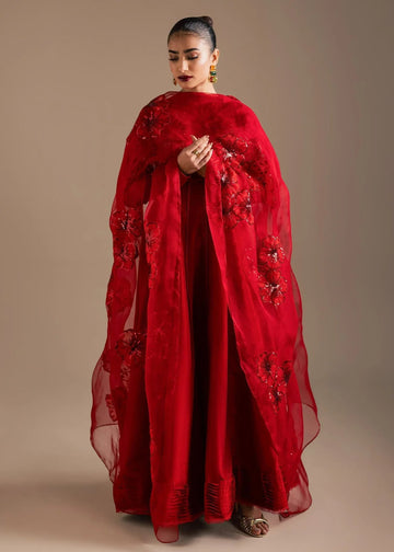 Maria Osama Khan | Noir Bliss Luxury Formals | Scarlet Mirage - Aqsa Fabrics