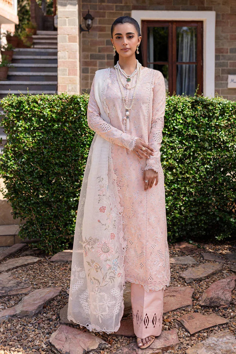 Qalamkar | Q Line Lawn 25 | QM-12 Miso - Aqsa Fabrics