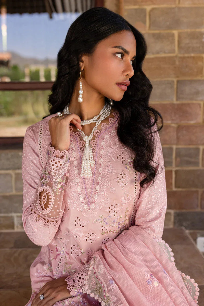 Qalamkar | Q Line Lawn 25 | QM-09 Rosalee - Aqsa Fabrics