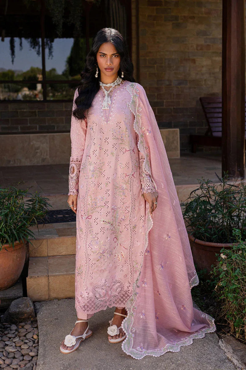 Qalamkar | Q Line Lawn 25 | QM-09 Rosalee - Aqsa Fabrics