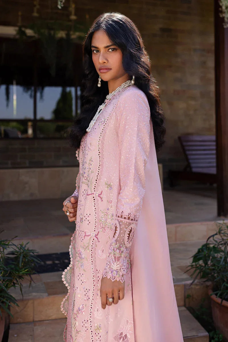 Qalamkar | Q Line Lawn 25 | QM-09 Rosalee - Aqsa Fabrics