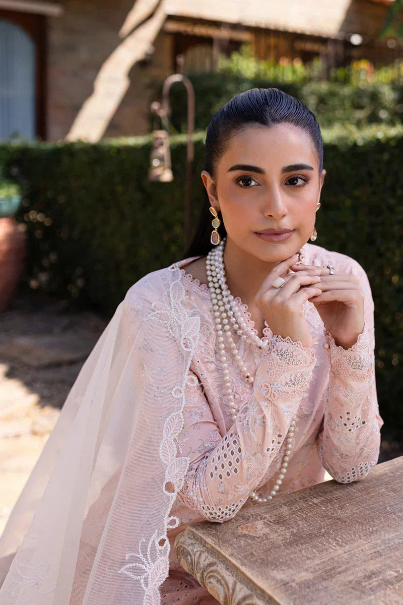 Qalamkar | Q Line Lawn 25 | QM-03 Rune - Aqsa Fabrics