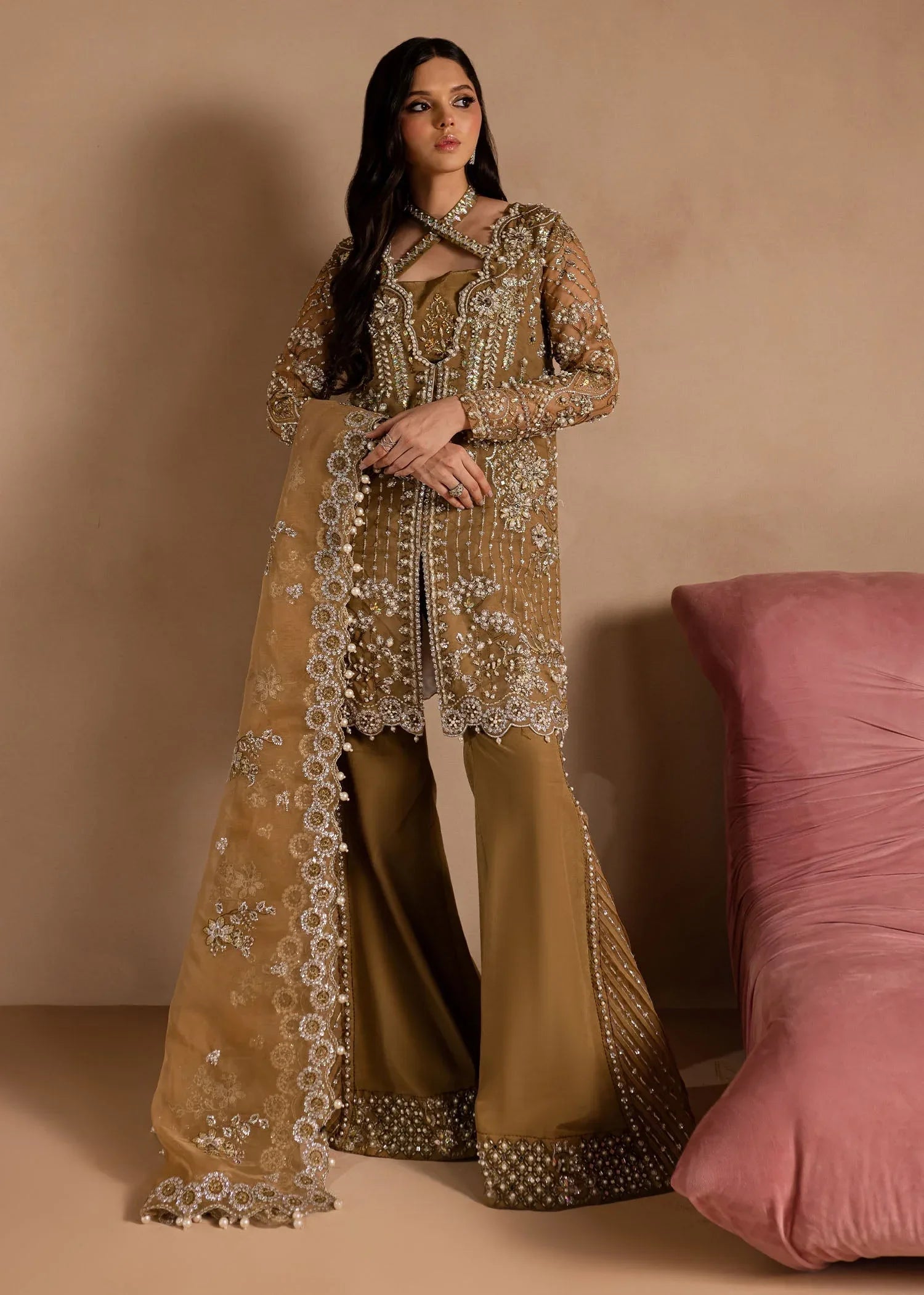 Maria Osama Khan | Lamhay Wedding Festive | Sabahat - Aqsa Fabrics