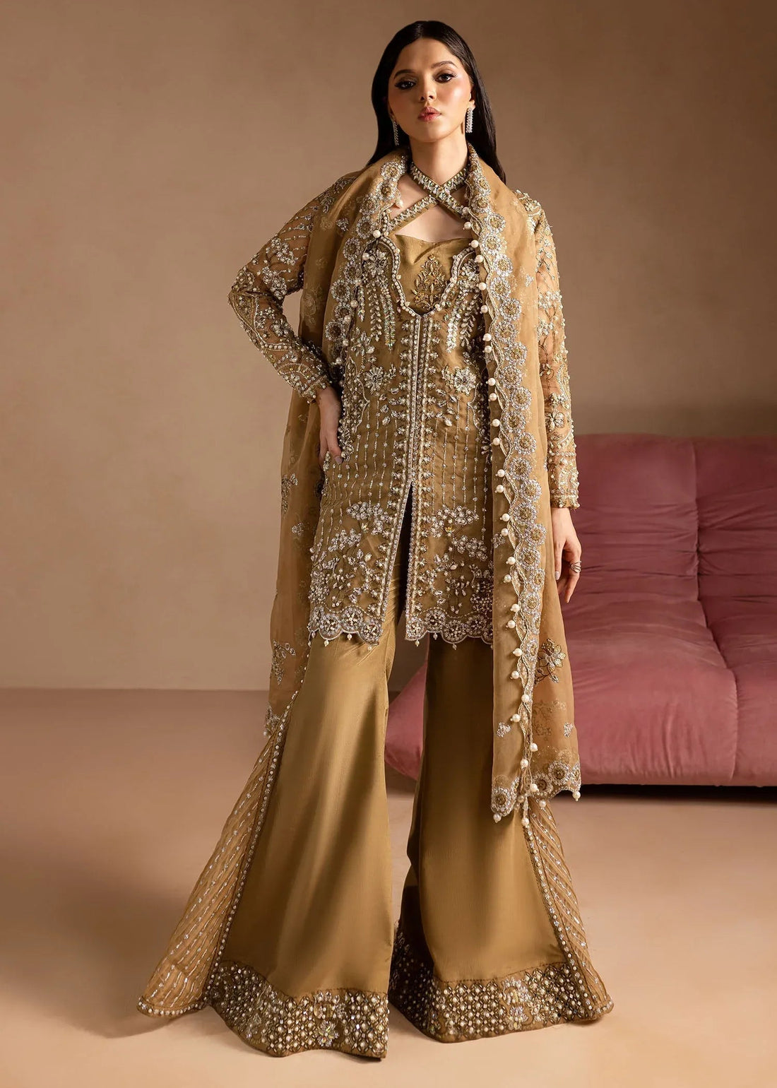 Maria Osama Khan | Lamhay Wedding Festive | Sabahat - Aqsa Fabrics