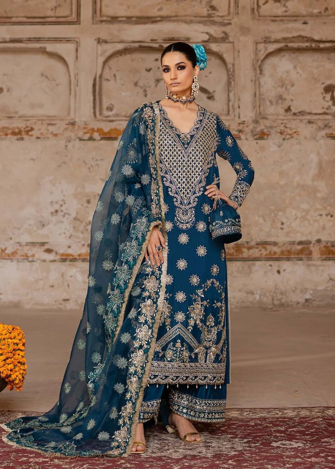 Akbar Aslam | Dastaan Luxury Formals | Zinia - Aqsa Fabrics