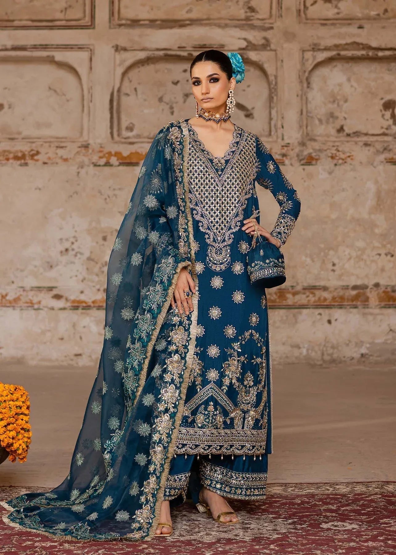 Akbar Aslam | Dastaan Luxury Formals | Zinia - Aqsa Fabrics