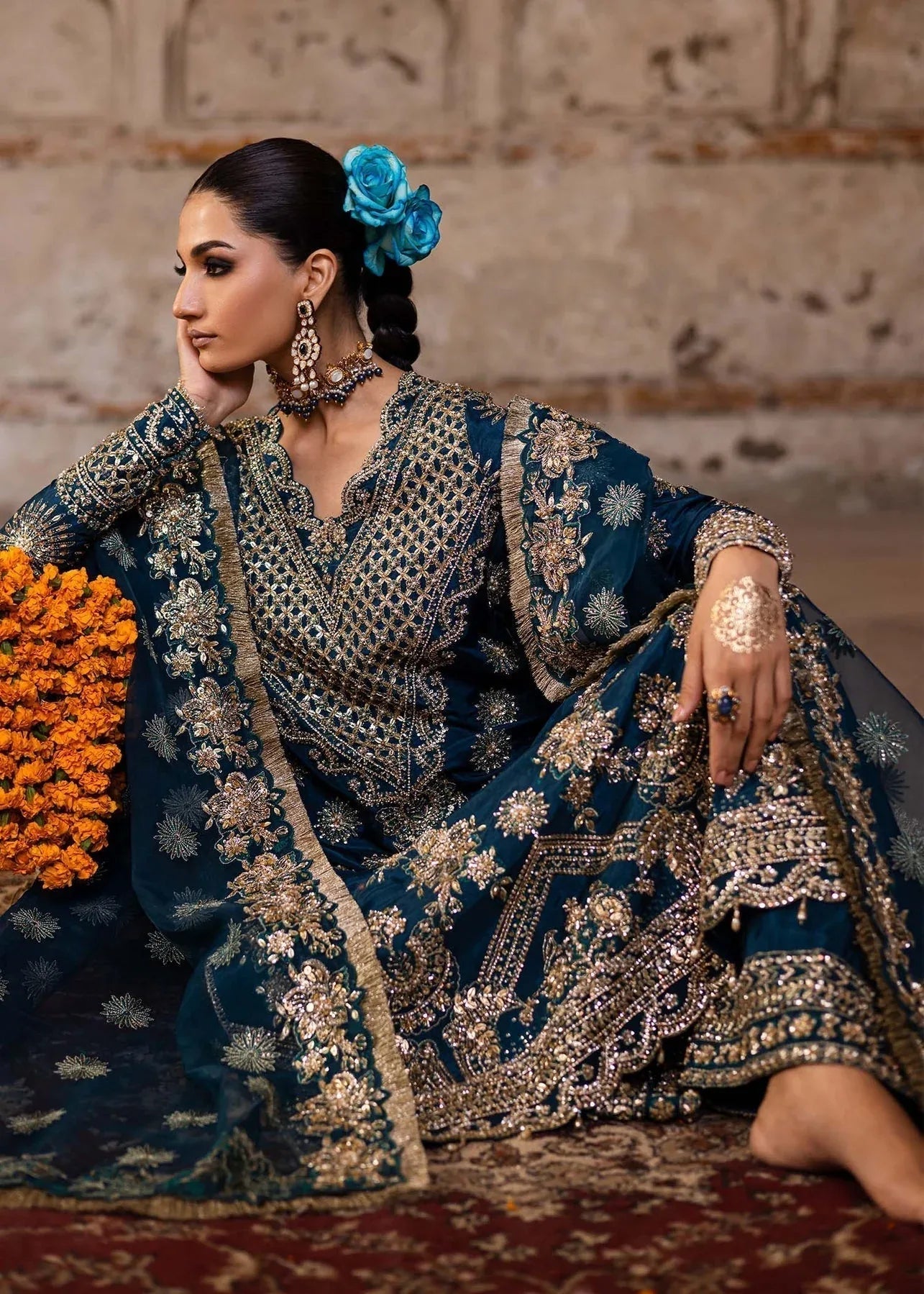 Akbar Aslam | Dastaan Luxury Formals | Zinia - Aqsa Fabrics