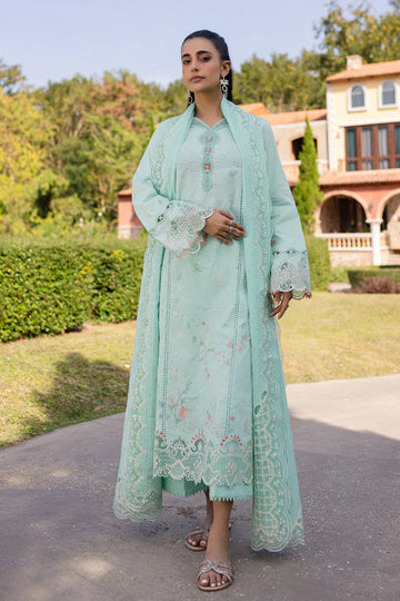 Qalamkar | Q Line Lawn 25 | QM-13 Helen - Aqsa Fabrics