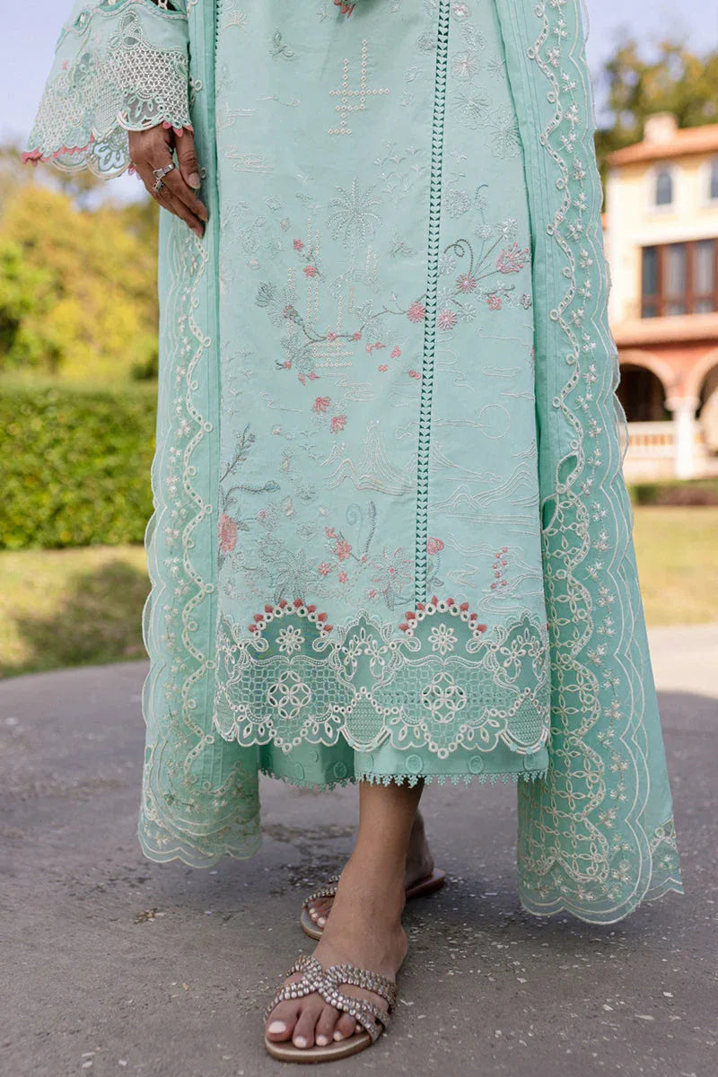 Qalamkar | Q Line Lawn 25 | QM-13 Helen - Aqsa Fabrics