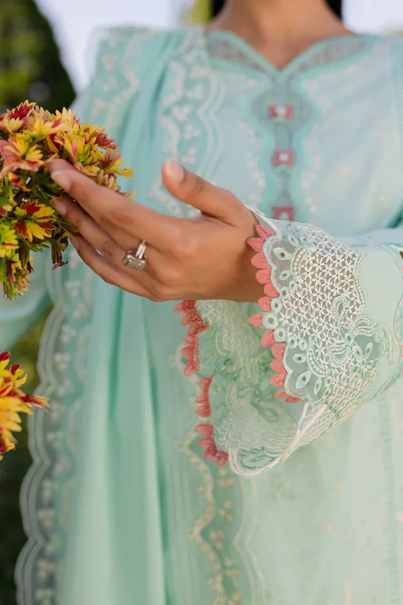 Qalamkar | Q Line Lawn 25 | QM-13 Helen - Aqsa Fabrics