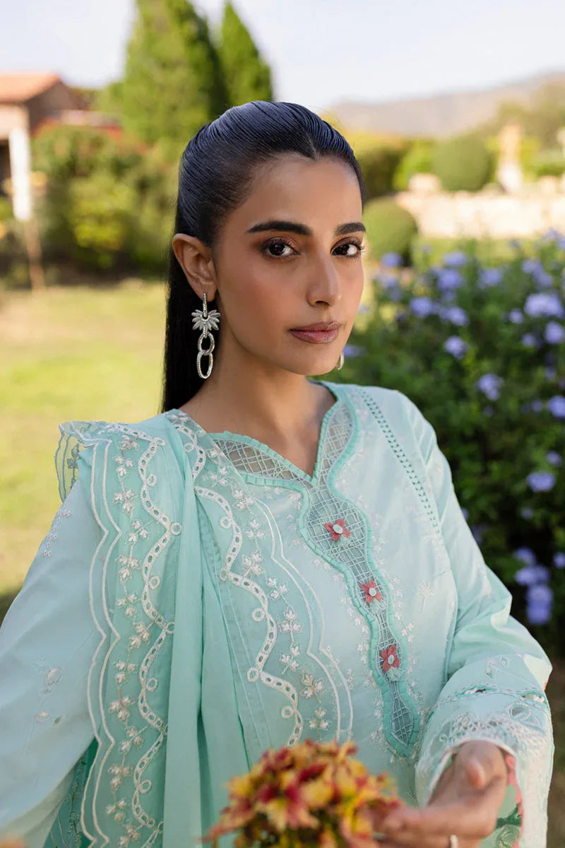 Qalamkar | Q Line Lawn 25 | QM-13 Helen - Aqsa Fabrics