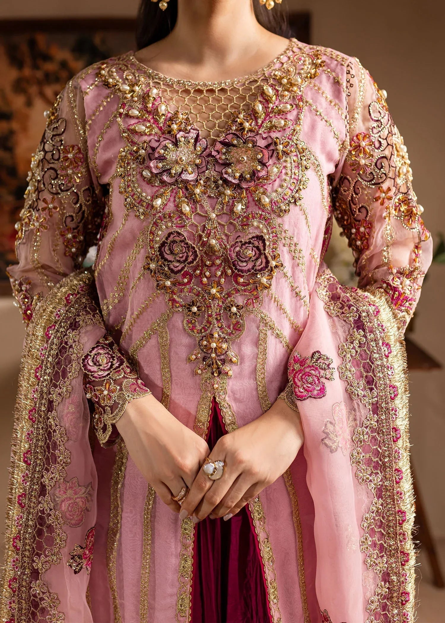 Maria Osama Khan | Lamhay Wedding Festive | Zarmina - Aqsa Fabrics