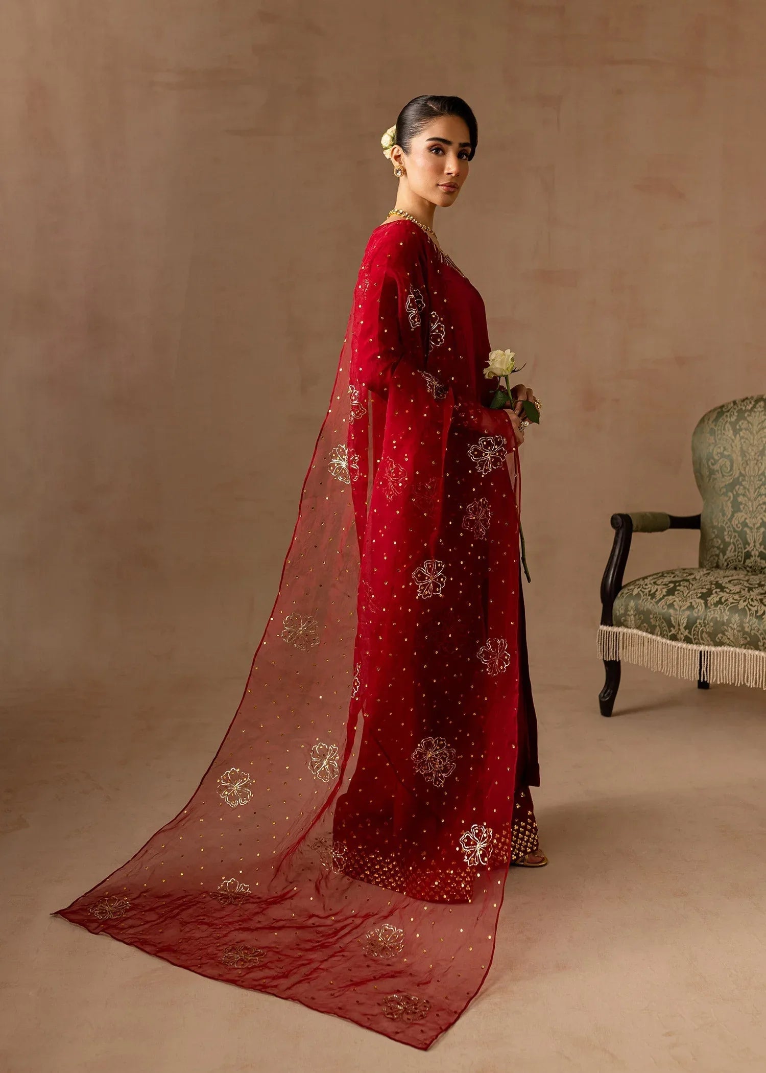 Maria Osama Khan | Noir Bliss Luxury Formals | Ruby - Aqsa Fabrics