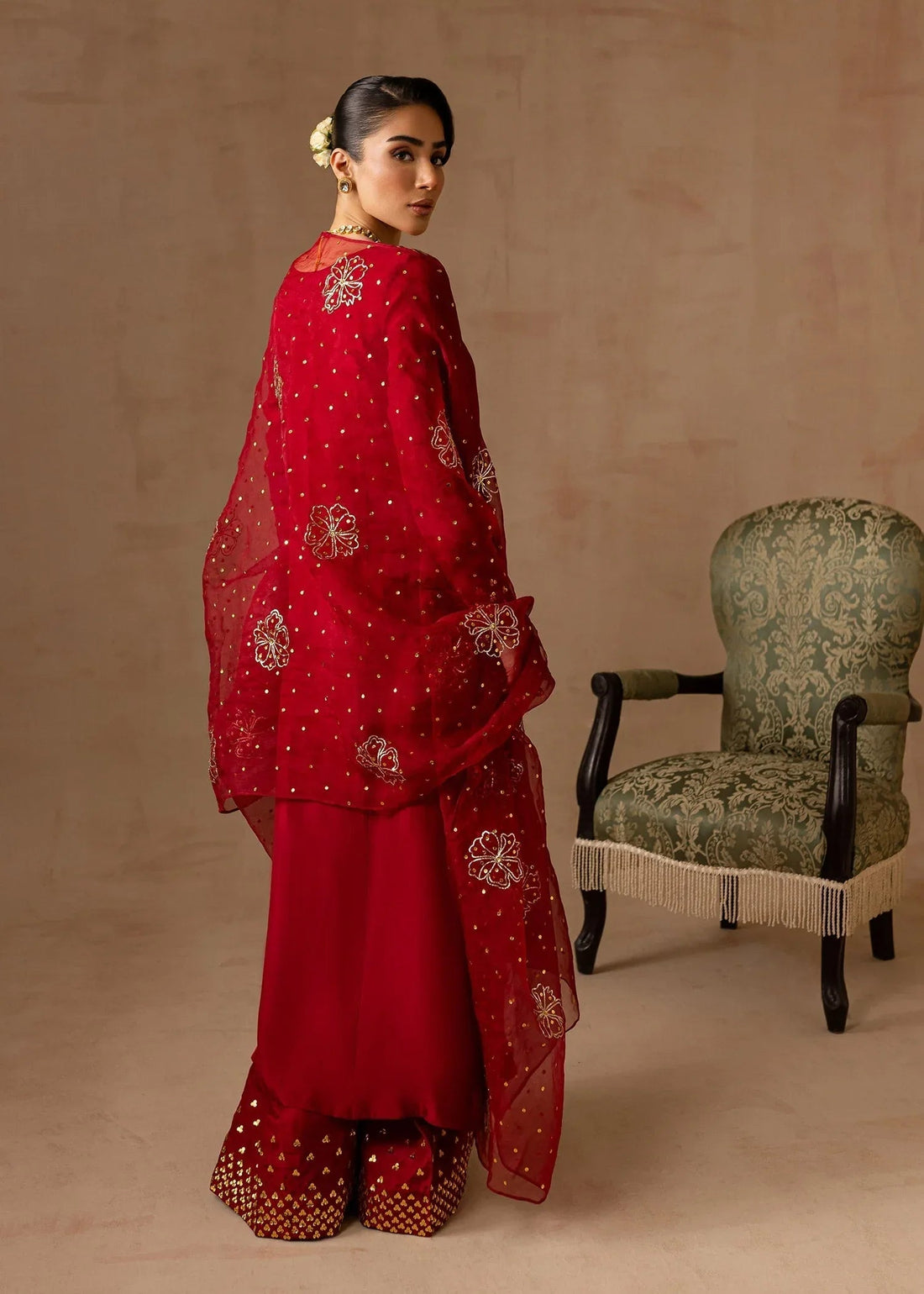 Maria Osama Khan | Noir Bliss Luxury Formals | Ruby - Aqsa Fabrics