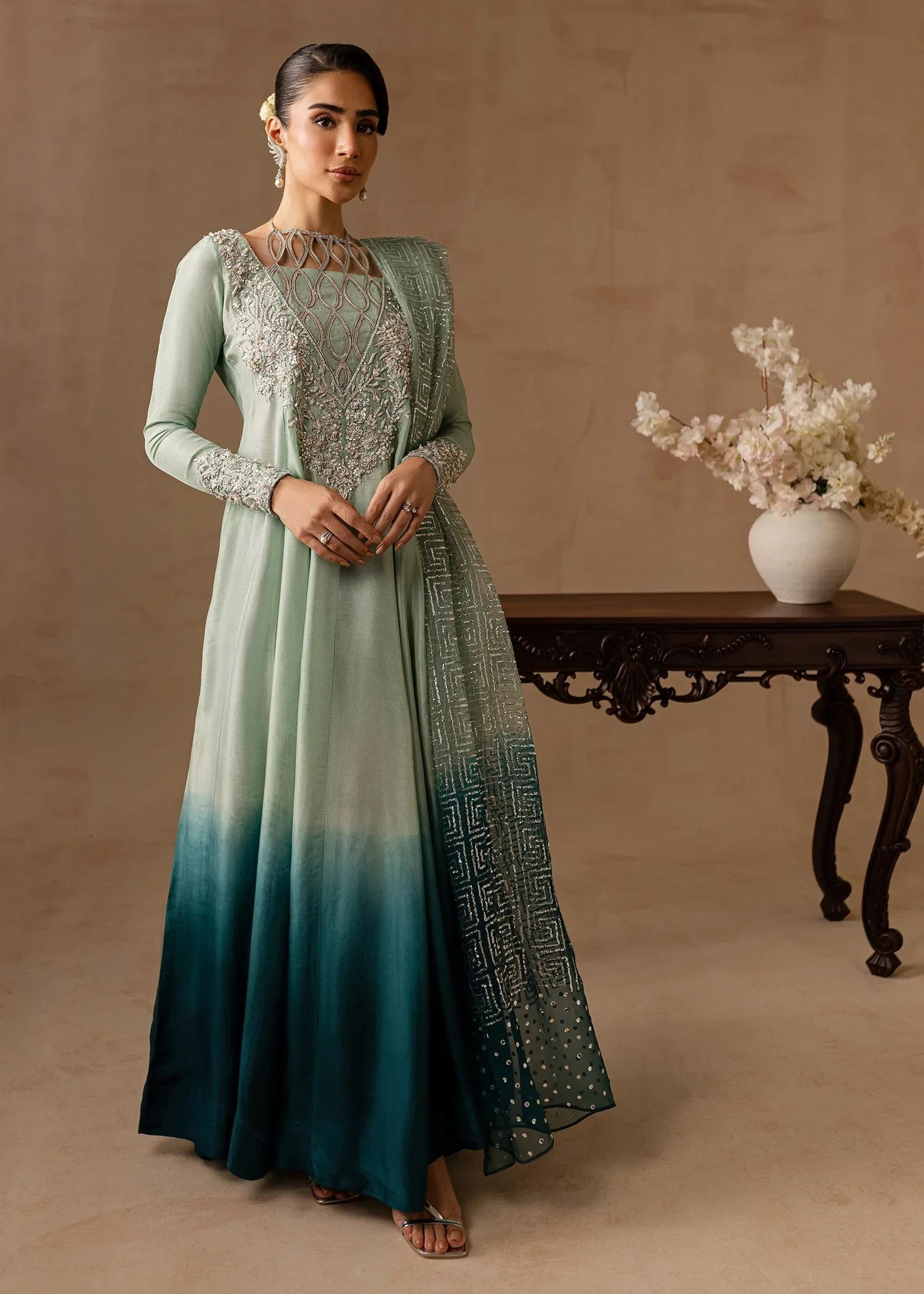 Maria Osama Khan | Noir Bliss Luxury Formals | Aazure - Aqsa Fabrics