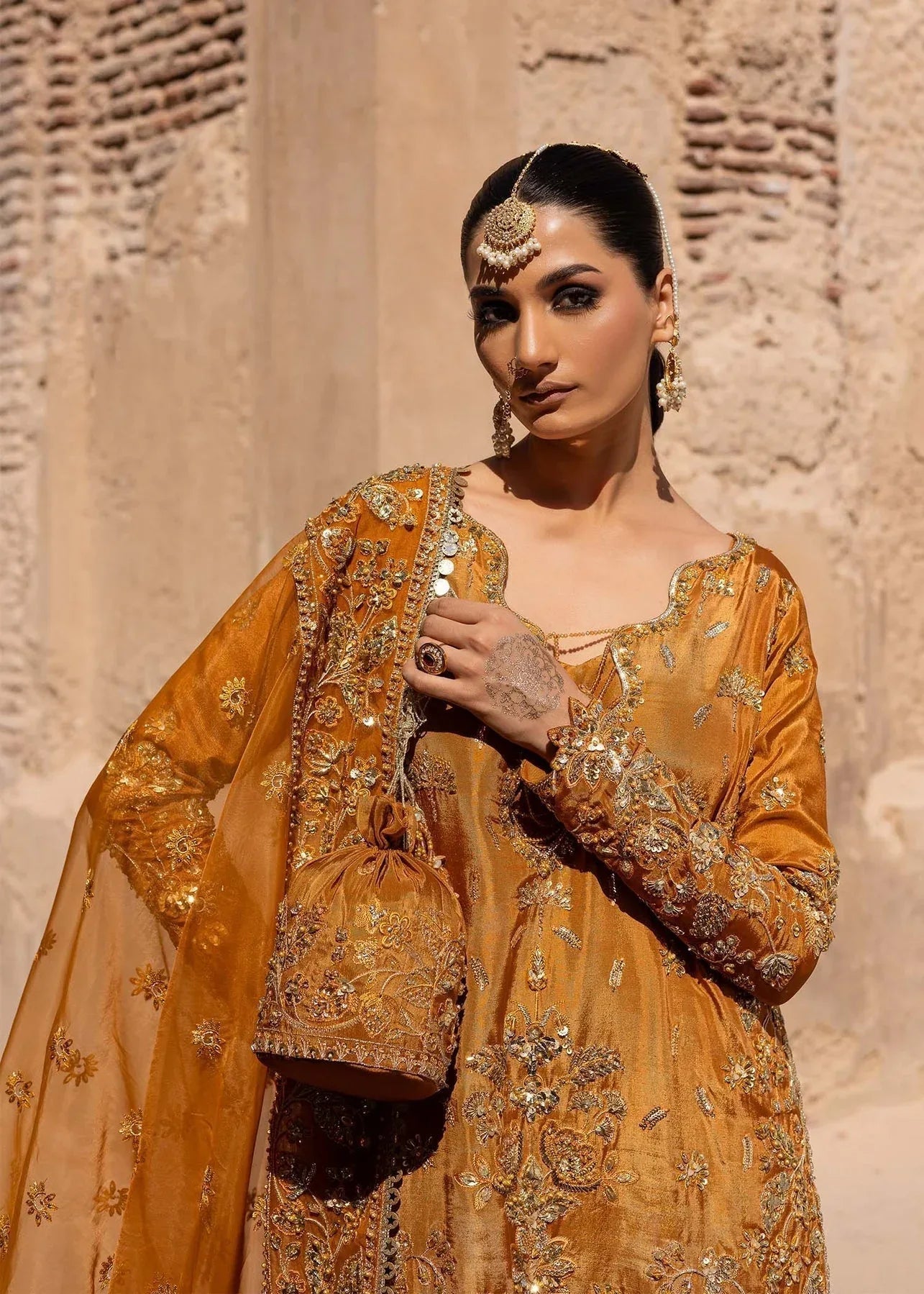 Akbar Aslam | Dastaan Luxury Formals | Zarmisha - Aqsa Fabrics