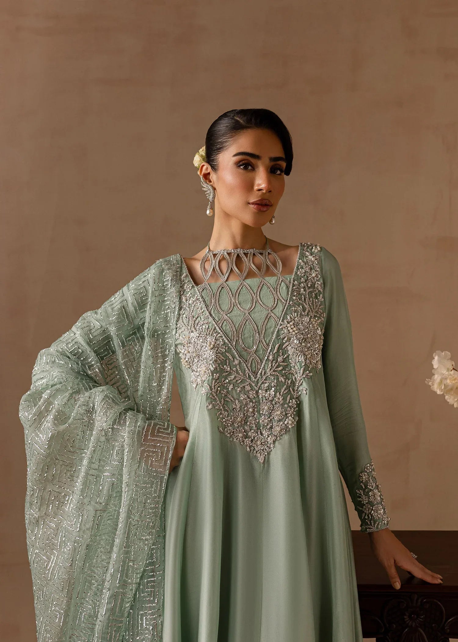 Maria Osama Khan | Noir Bliss Luxury Formals | Aazure - Aqsa Fabrics