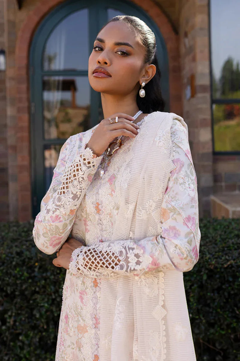 Qalamkar | Q Line Lawn 25 | QM-18 Feeha - Aqsa Fabrics