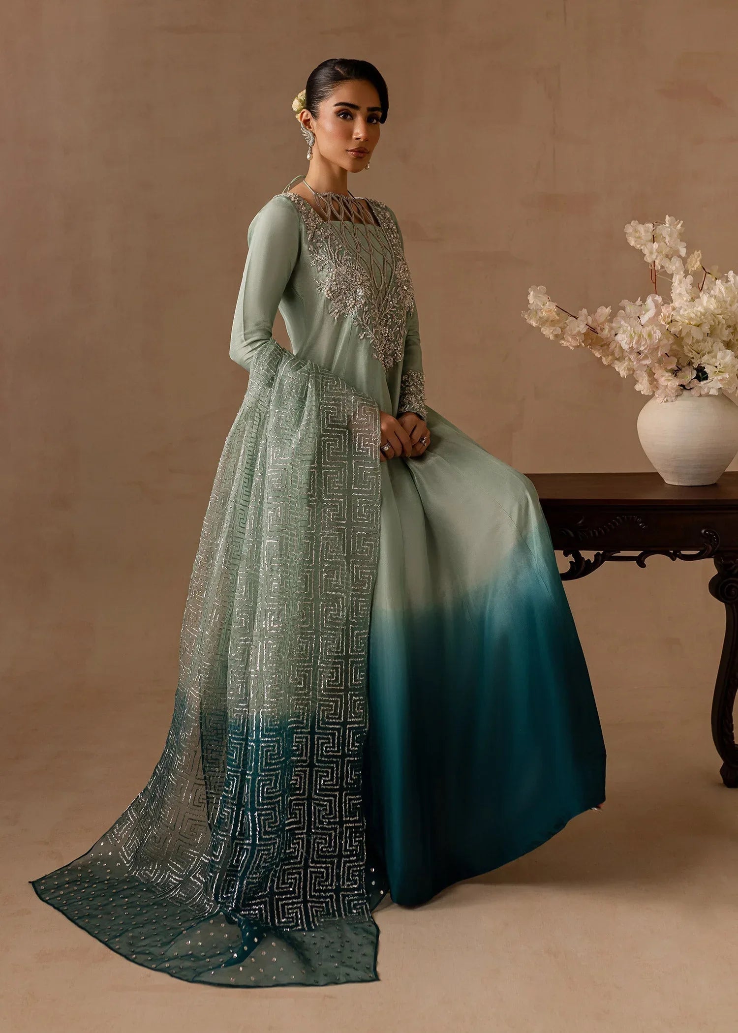 Maria Osama Khan | Noir Bliss Luxury Formals | Aazure - Aqsa Fabrics