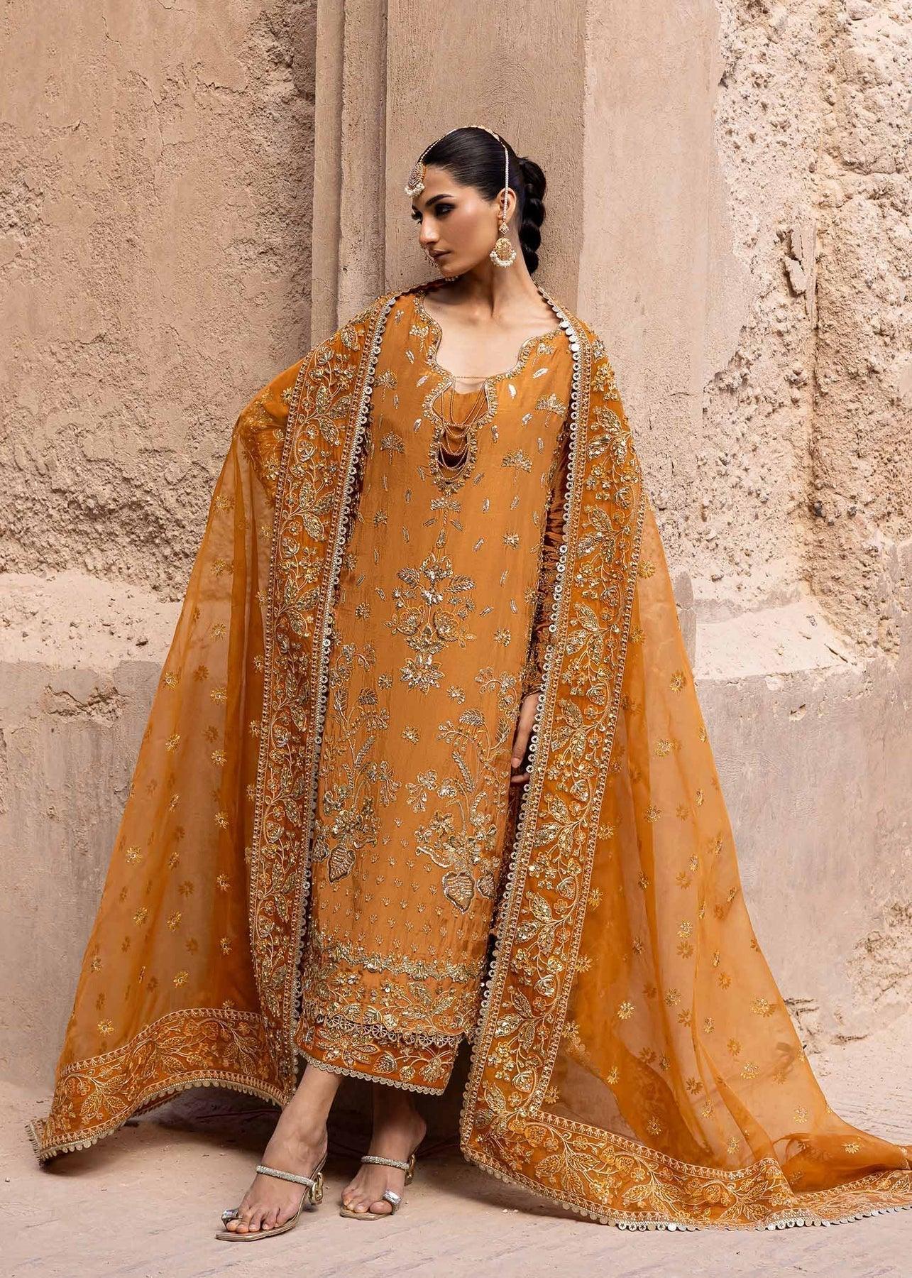 Akbar Aslam | Dastaan Luxury Formals | Zarmisha - Aqsa Fabrics