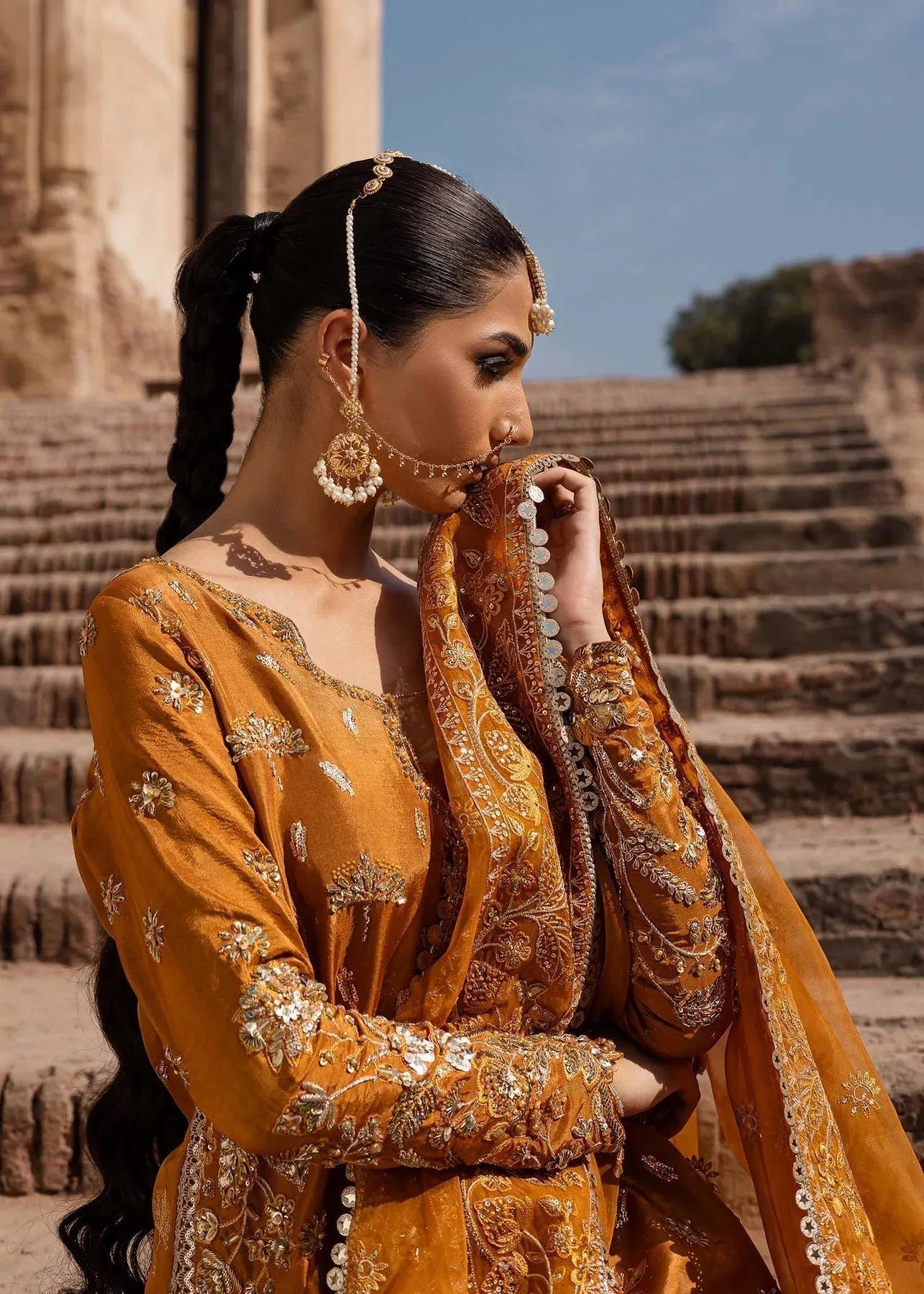 Akbar Aslam | Dastaan Luxury Formals | Zarmisha - Aqsa Fabrics