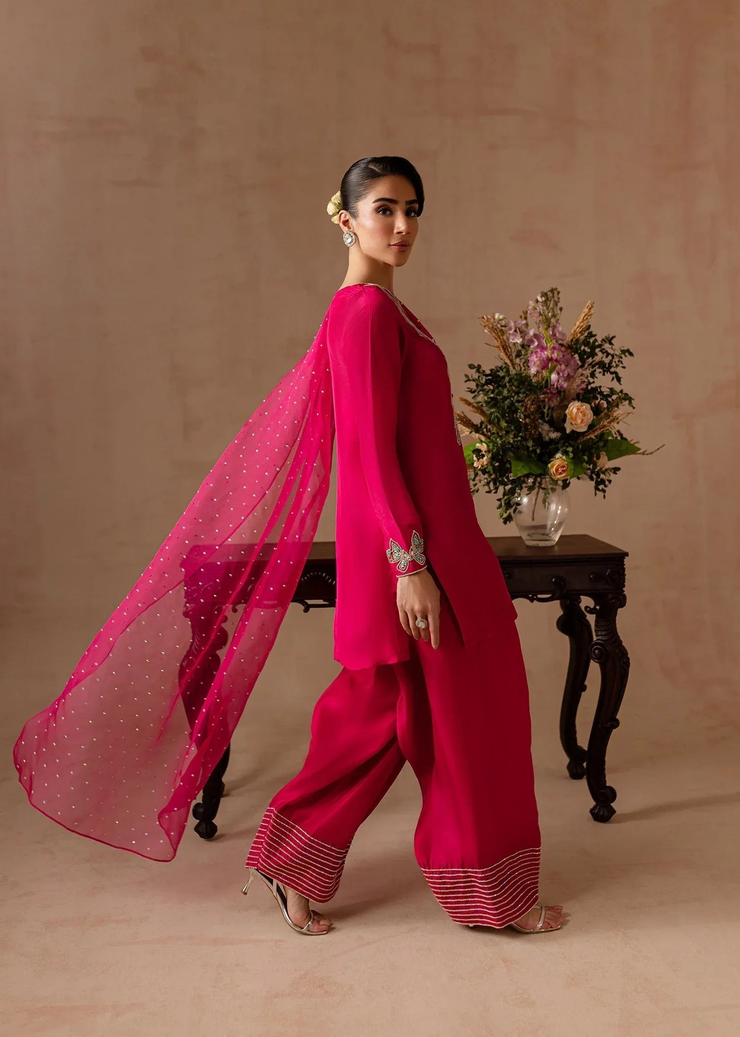 Maria Osama Khan | Noir Bliss Luxury Formals | Peony - Aqsa Fabrics