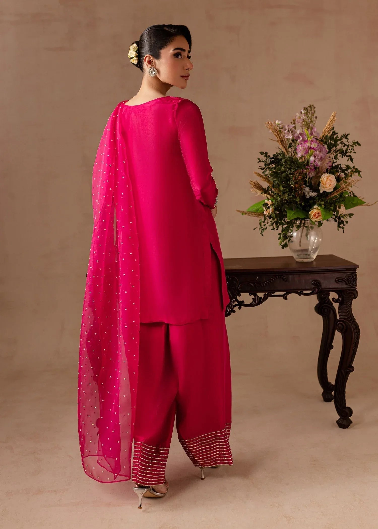 Maria Osama Khan | Noir Bliss Luxury Formals | Peony - Aqsa Fabrics