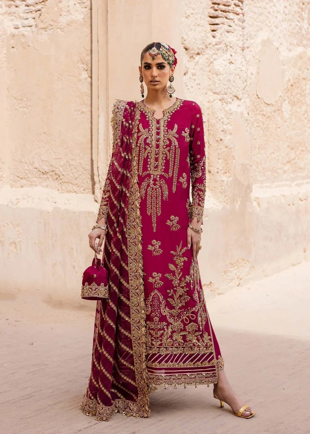 Akbar Aslam | Dastaan Luxury Formals | Gulebahar - Aqsa Fabrics