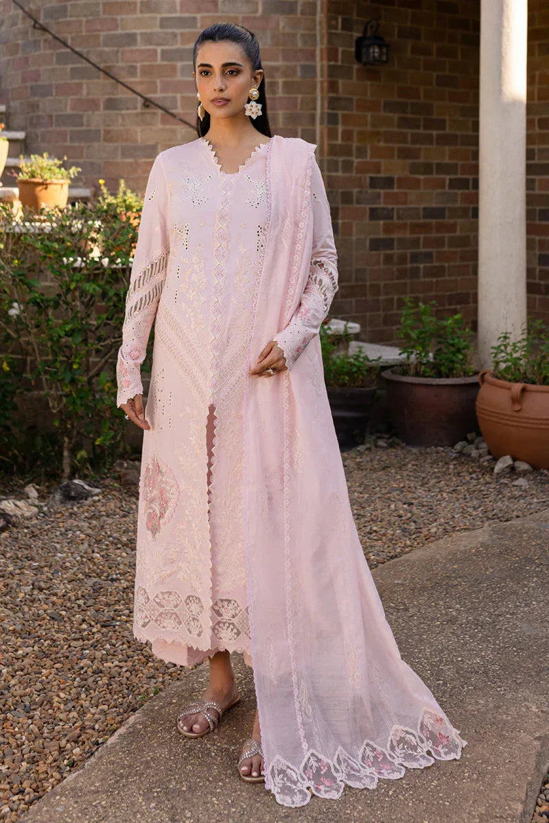 Qalamkar | Q Line Lawn 25 | QM-03 Rune - Aqsa Fabrics